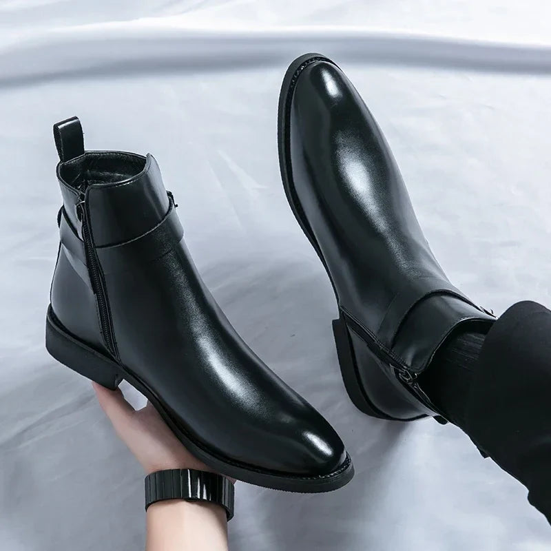 Classic genuine leather chelsea boots for men | Sergio -21