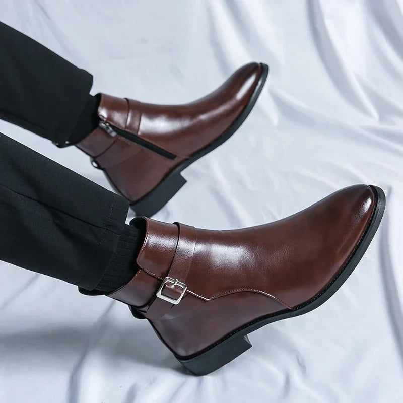 Classic genuine leather chelsea boots for men | Sergio -10