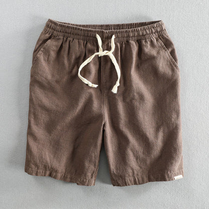 Relaxed drawstring cotton shorts for men | Kaito -6