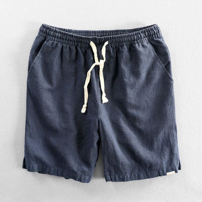 Relaxed drawstring cotton shorts for men | Kaito -1