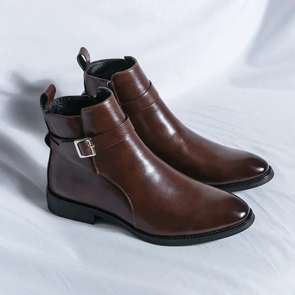 Classic genuine leather chelsea boots for men | Sergio -2