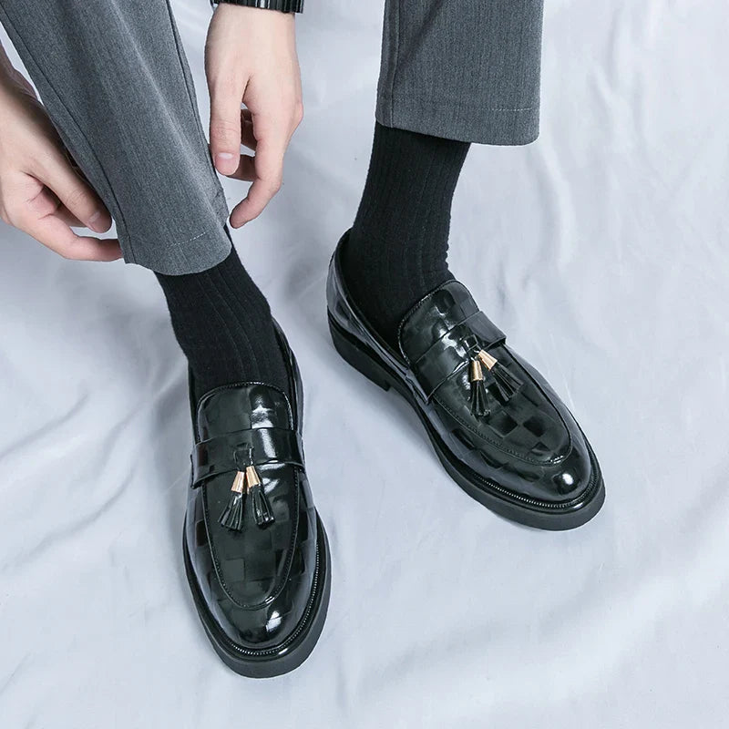 Classic genuine leather loafers for men | Lorenzo -17