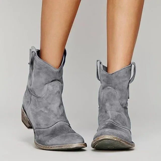 Vintage western style ankle boots for women | Paloma -4