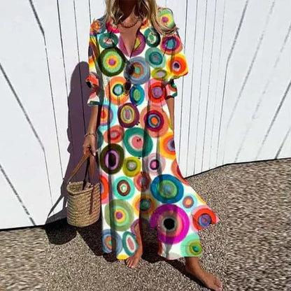 Fluid Effortless everyday maxi dress for women | Isalie