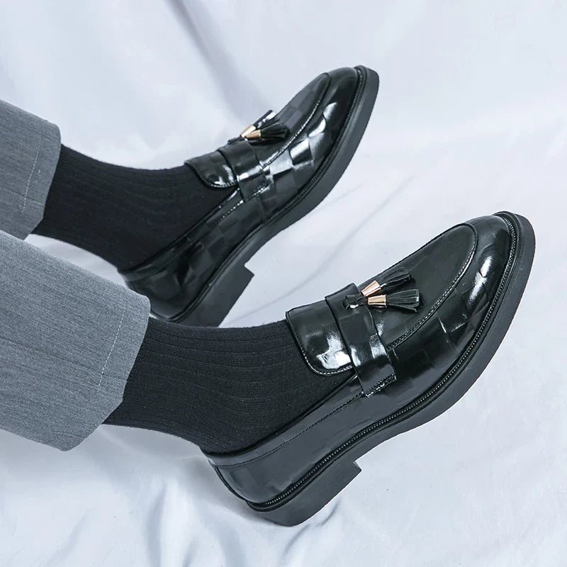 Classic genuine leather loafers for men | Lorenzo -14