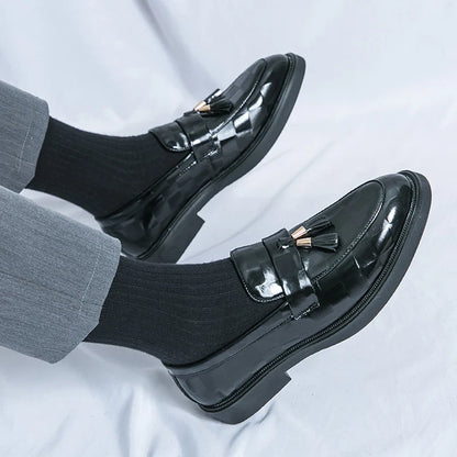 Classic genuine leather loafers for men | Lorenzo -14