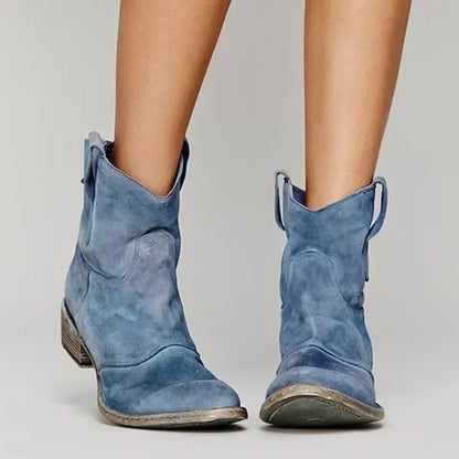 Vintage western style ankle boots for women | Paloma -3