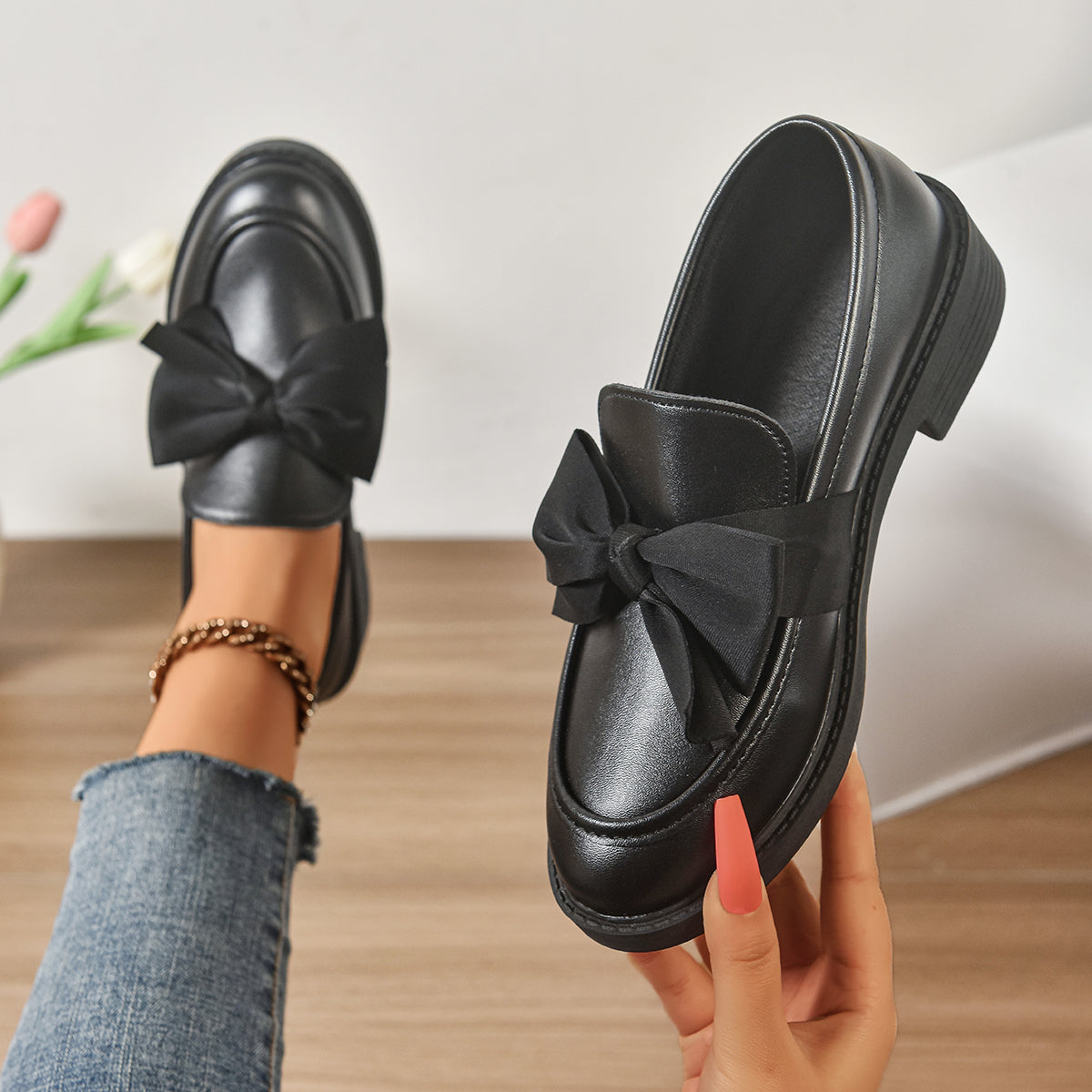 Classic everyday comfort leather shoes for women | Ayora -17