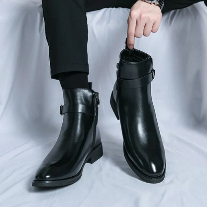 Classic genuine leather chelsea boots for men | Sergio -13