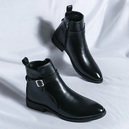 Classic genuine leather chelsea boots for men | Sergio -18