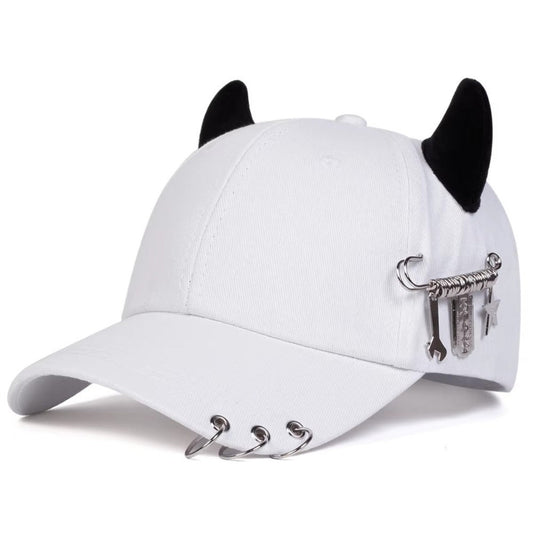 Bold graphic print cap for men | Abyss Fang -1