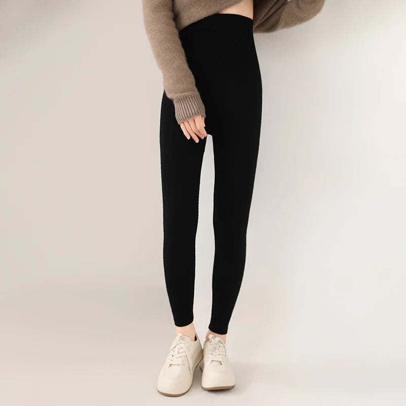 Relaxed comfortable knit casual leggings for women -3