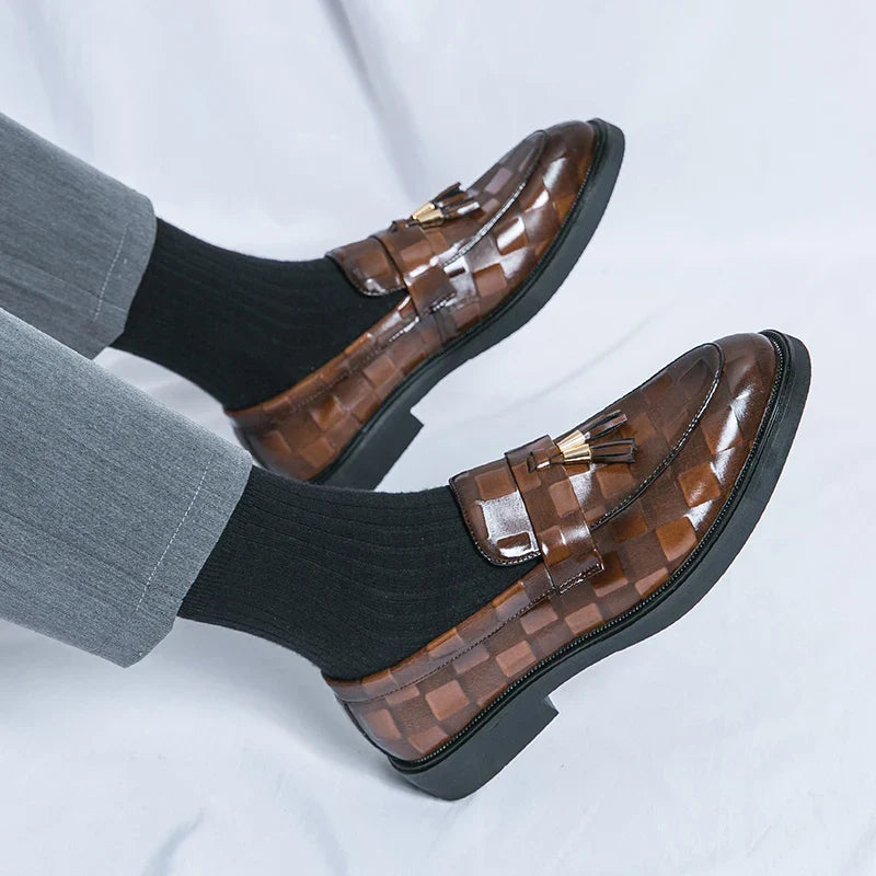 Classic genuine leather loafers for men | Lorenzo -4