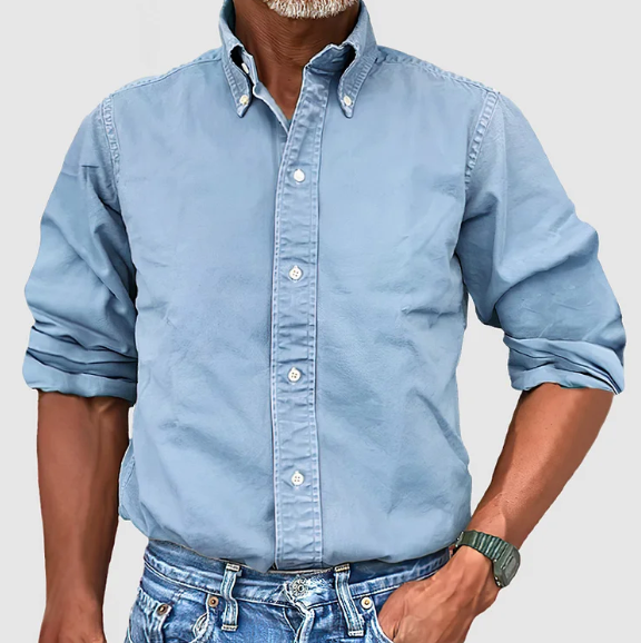 Relaxed wrinkle-free long sleeve shirt for men | Ralf -5