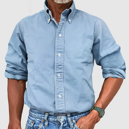 Relaxed wrinkle-free long sleeve shirt for men | Ralf -5