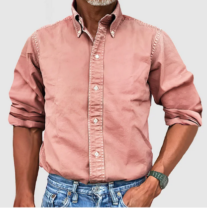 Classic essential long-sleeve smart shirt for men | Nelson -5