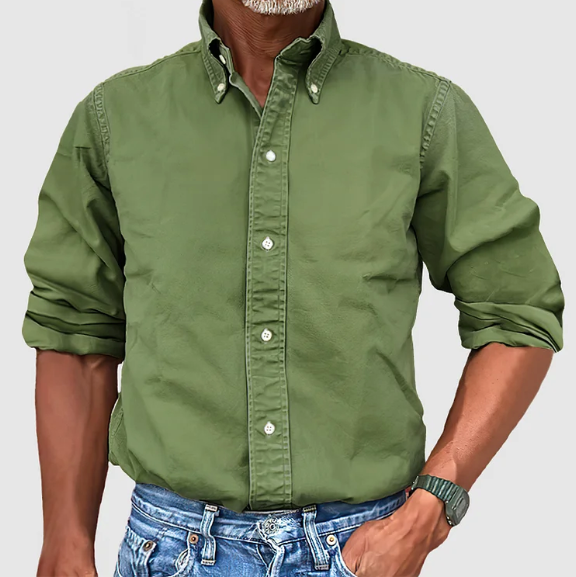 Relaxed wrinkle-free long sleeve shirt for men | Ralf -4