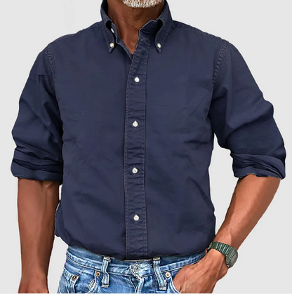 Relaxed wrinkle-free long sleeve shirt for men | Ralf -8