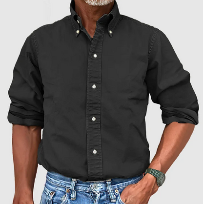 Relaxed wrinkle-free long sleeve shirt for men | Ralf -2