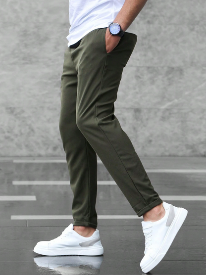 Hemmed Premium tapered trousers for men | Premium