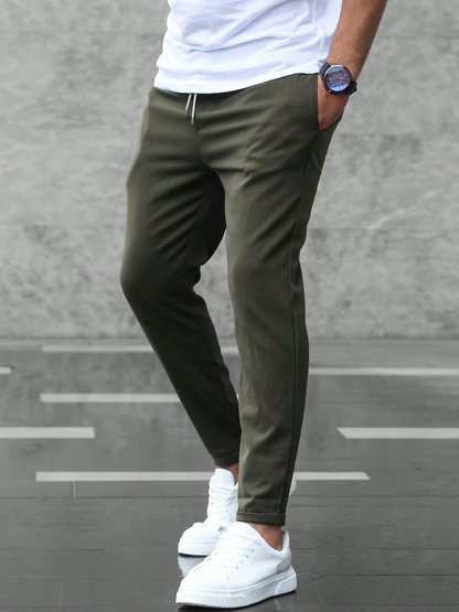 Hemmed Premium tapered trousers for men | Premium