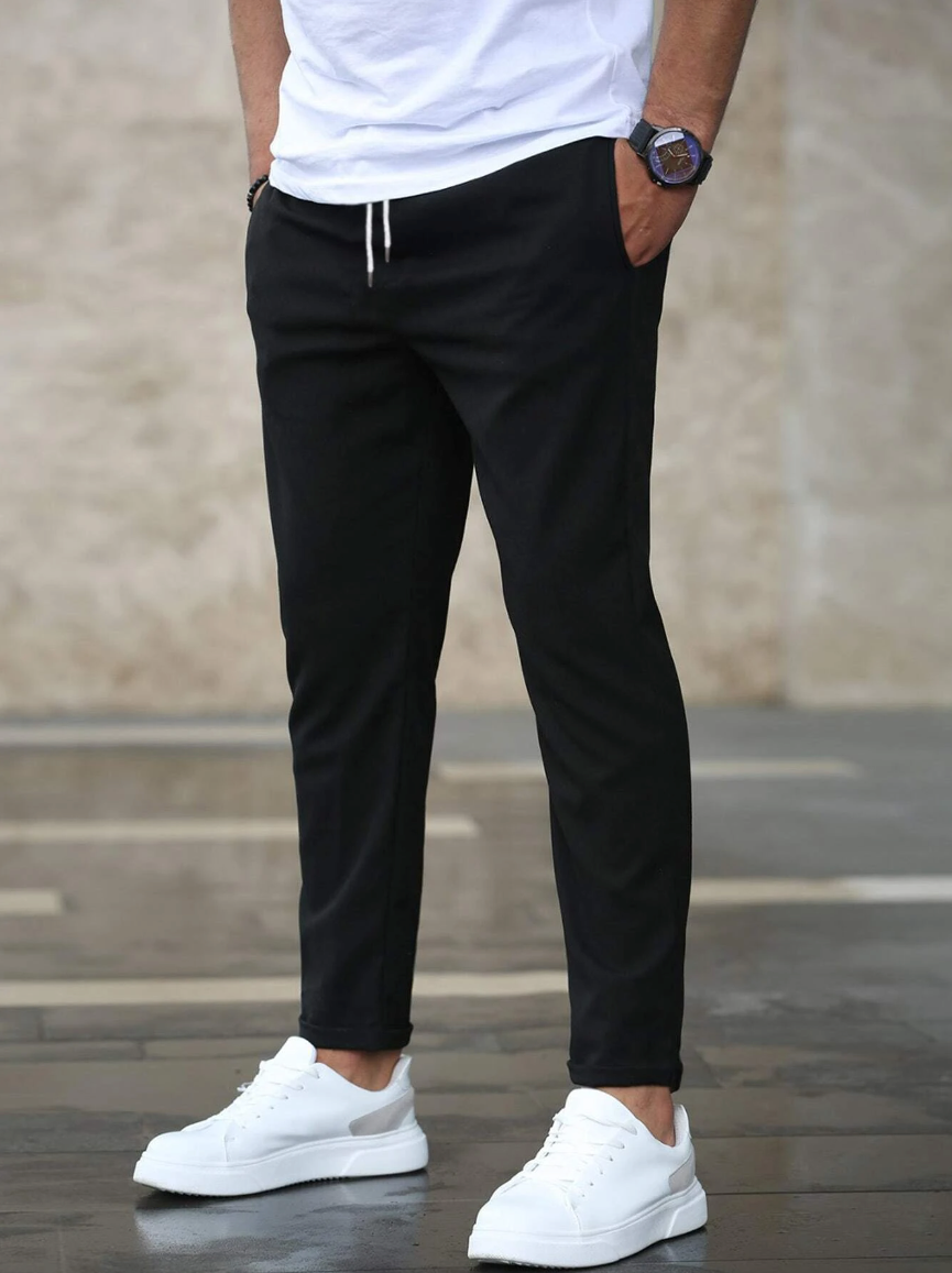 Hemmed Premium tapered trousers for men | Premium