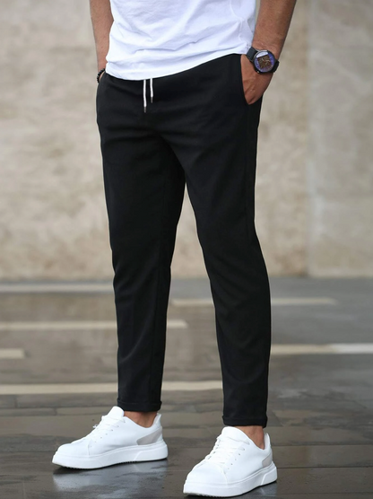 Hemmed Premium tapered trousers for men | Premium