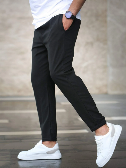 Hemmed Premium tapered trousers for men | Premium