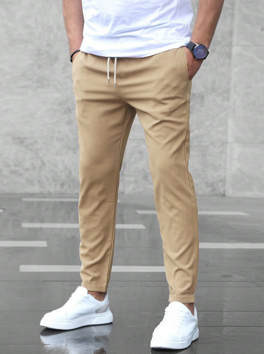Hemmed Premium tapered trousers for men | Premium