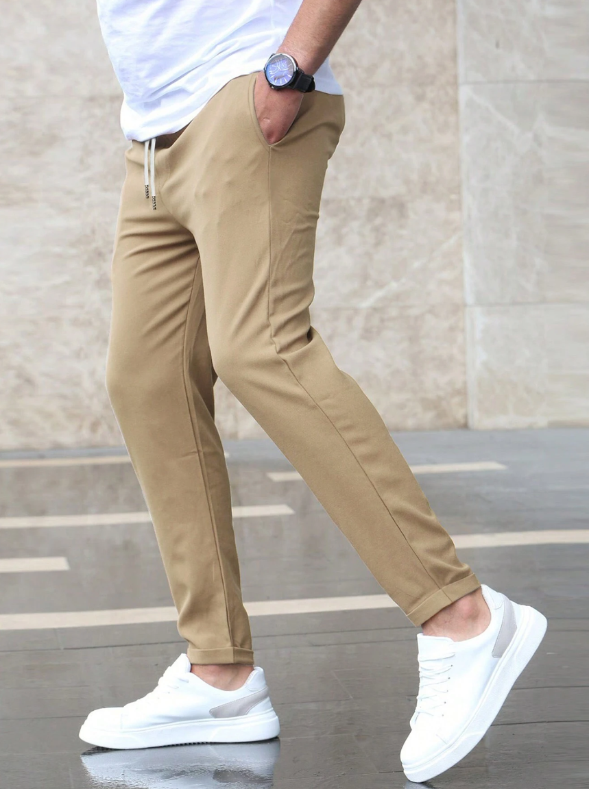 Hemmed Premium tapered trousers for men | Premium