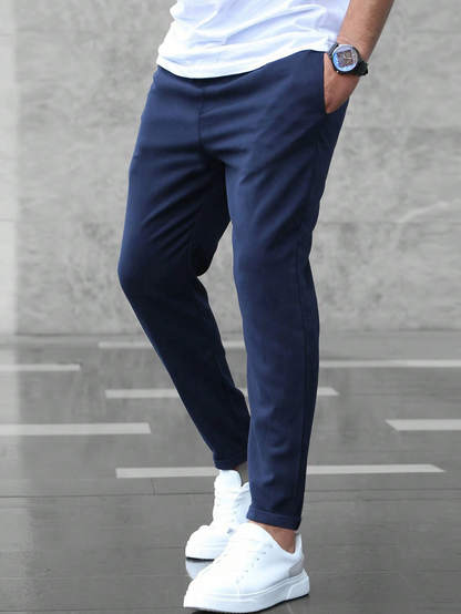 Hemmed Premium tapered trousers for men | Premium