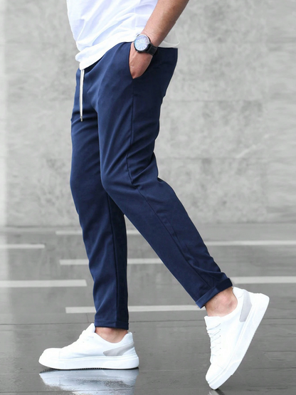 Hemmed Premium tapered trousers for men | Premium