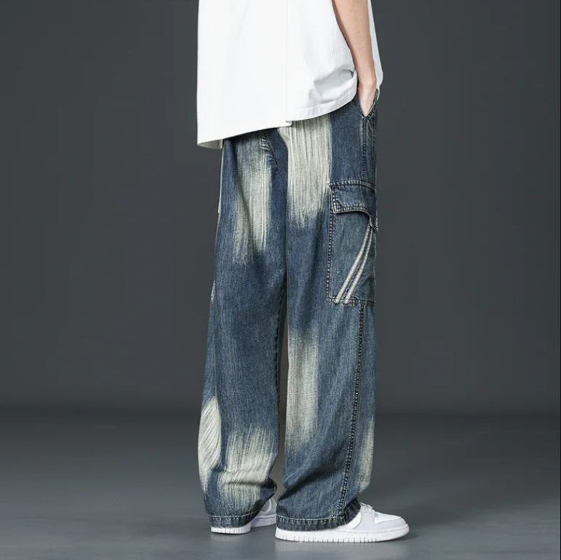 Low Wide-leg cargo pants for men | Cabana