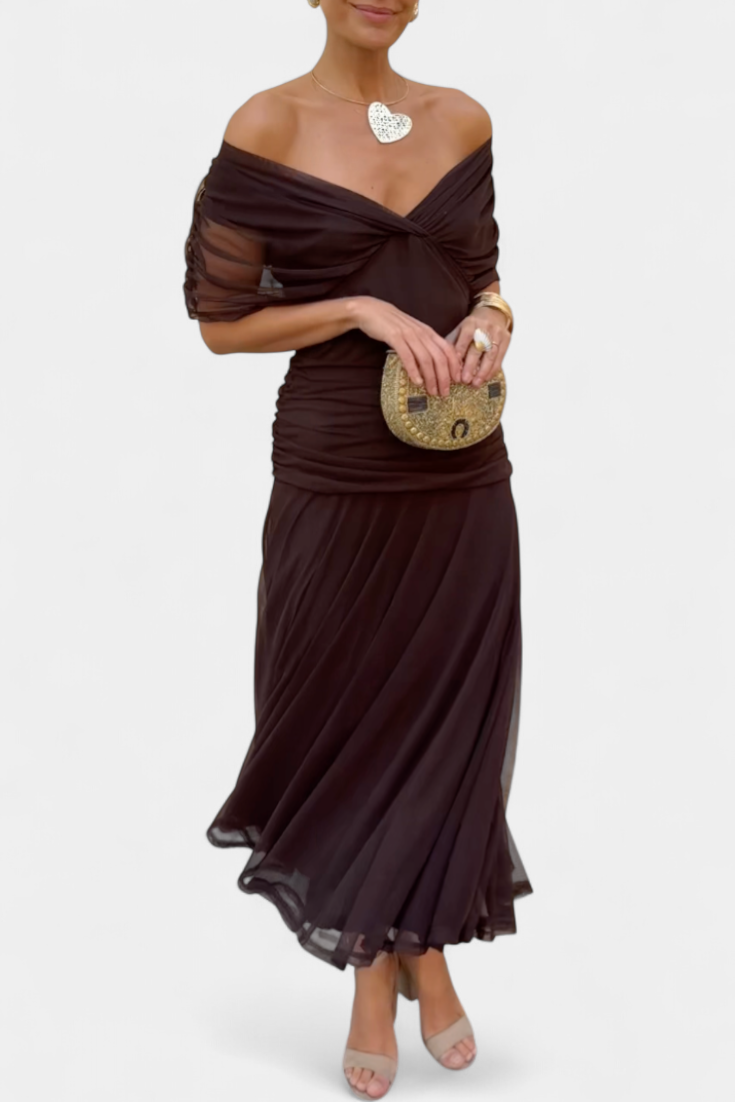 Elegant relaxed everyday dress for women | Lowenna -5