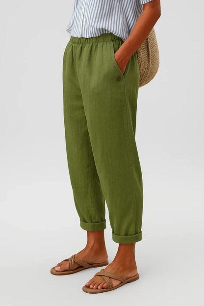 Tapered Relaxed straight-leg trousers for women | Roselle