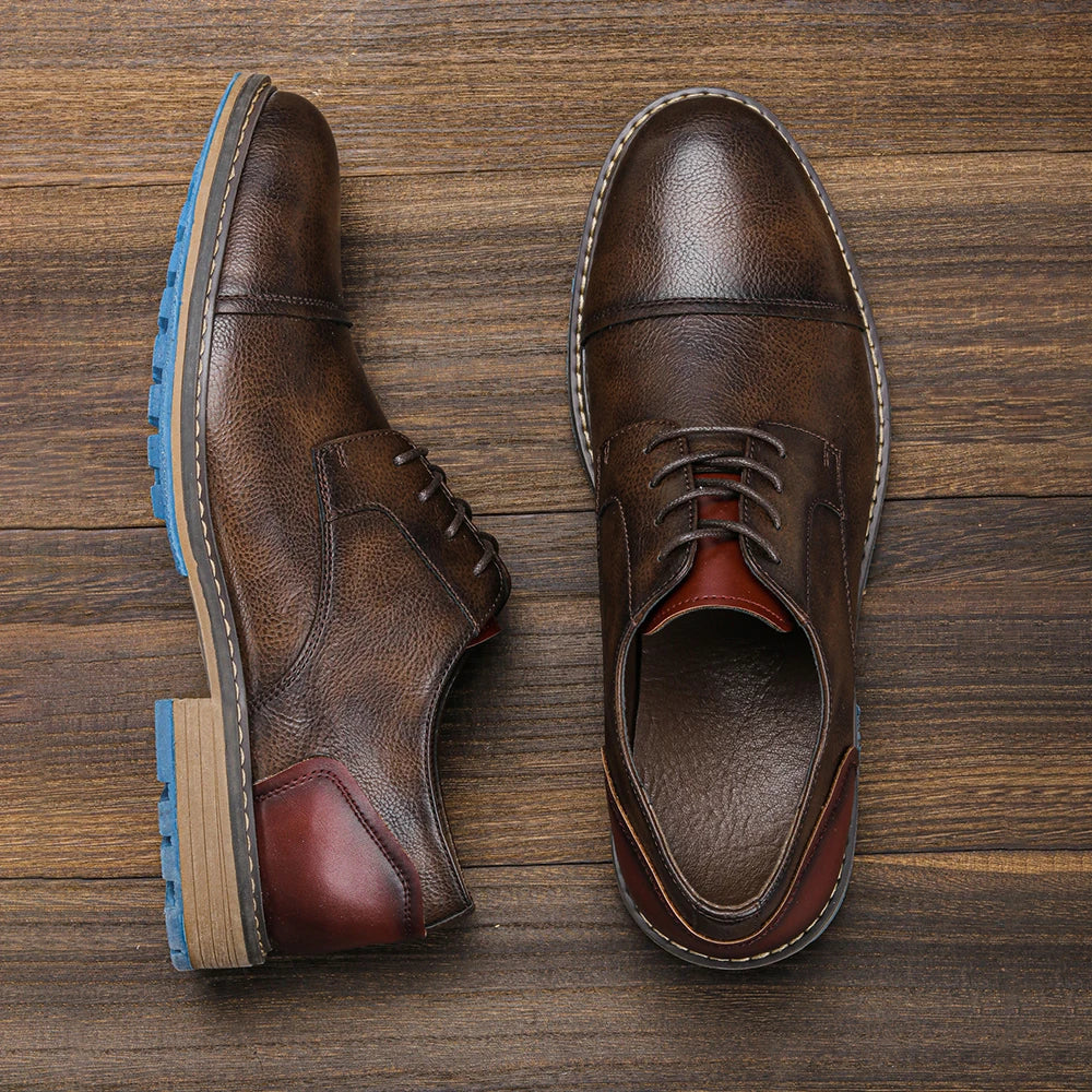 Retro-inspired smart casual business shoes for men | Mael -8