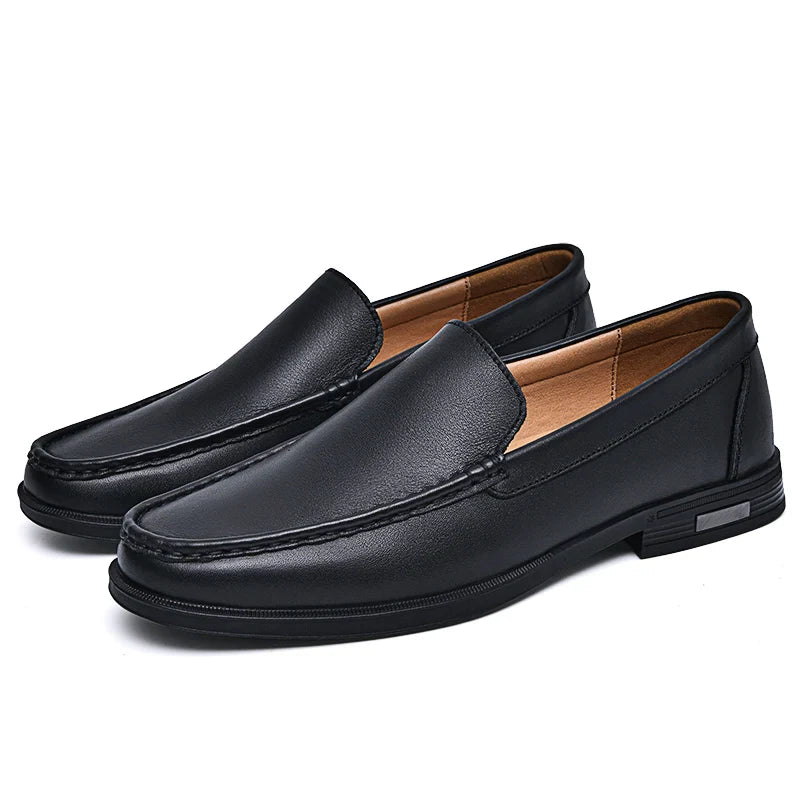 Classic genuine leather loafers for men | Verona -11