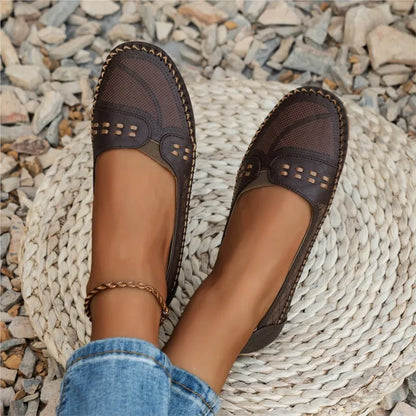 Elegant featherlight cushioned slip-on loafers for women | Elodie -2