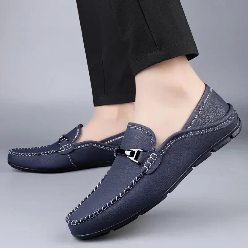 Classic genuine leather loafers for men | Melver -10