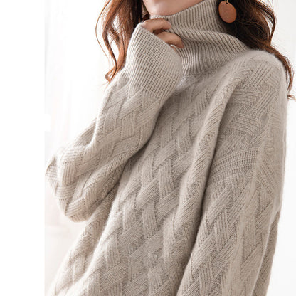 Cosy classic cashmere turtleneck sweater for women | Joslyn -2