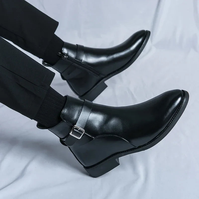 Classic genuine leather chelsea boots for men | Sergio -19
