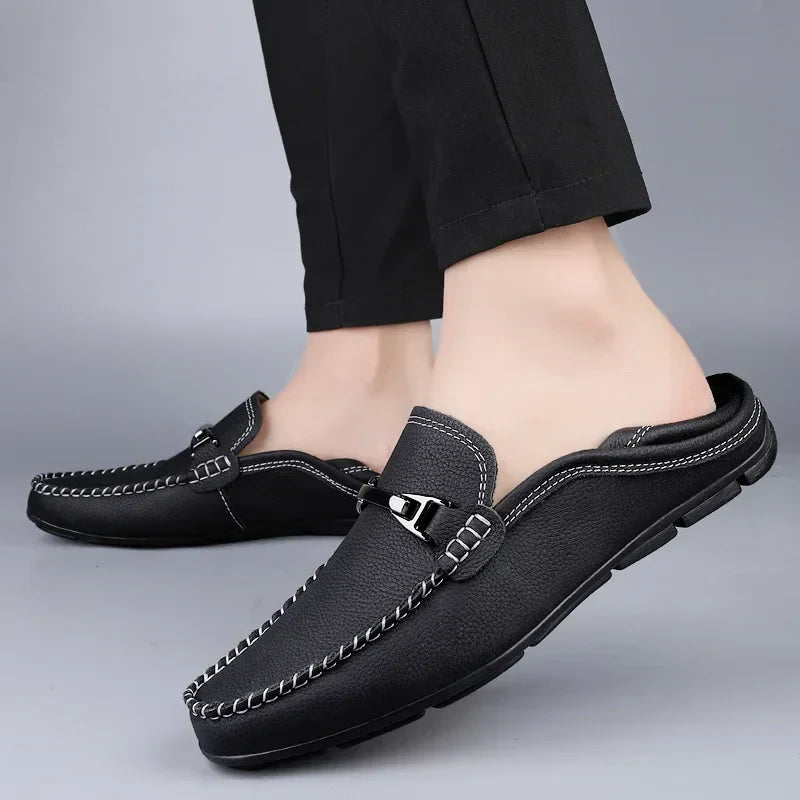 Classic genuine leather loafers for men | Melver -4