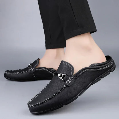 Classic genuine leather loafers for men | Melver -4
