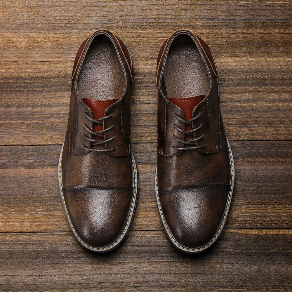 Rooted Retro casual business shoes with classic silhouette for men | Mael