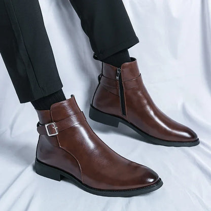 Classic genuine leather chelsea boots for men | Sergio -7