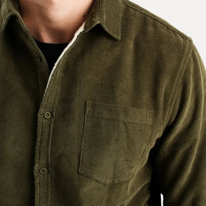 Corduroy textured long-sleeve casual shirt for men | Stéphane Parker -19