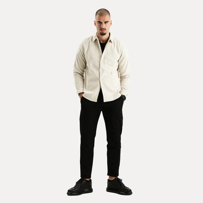 Corduroy textured long-sleeve casual shirt for men | Stéphane Parker -12