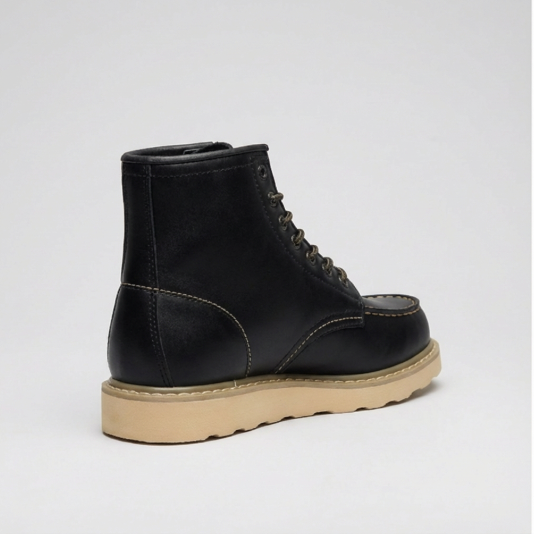 Warm fur-lined rugged comfort boots for men | Harrison -8