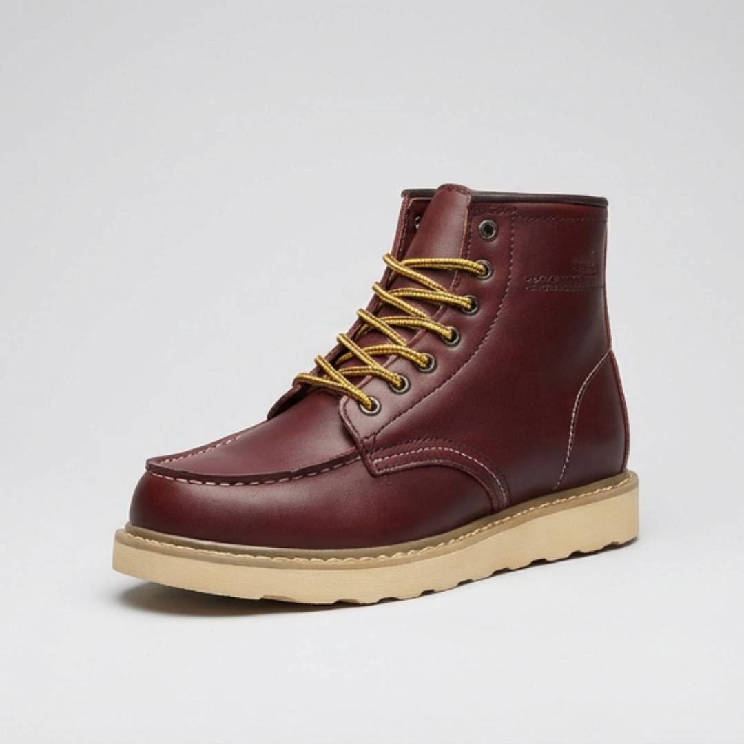 Warm fur-lined rugged comfort boots for men | Harrison -3