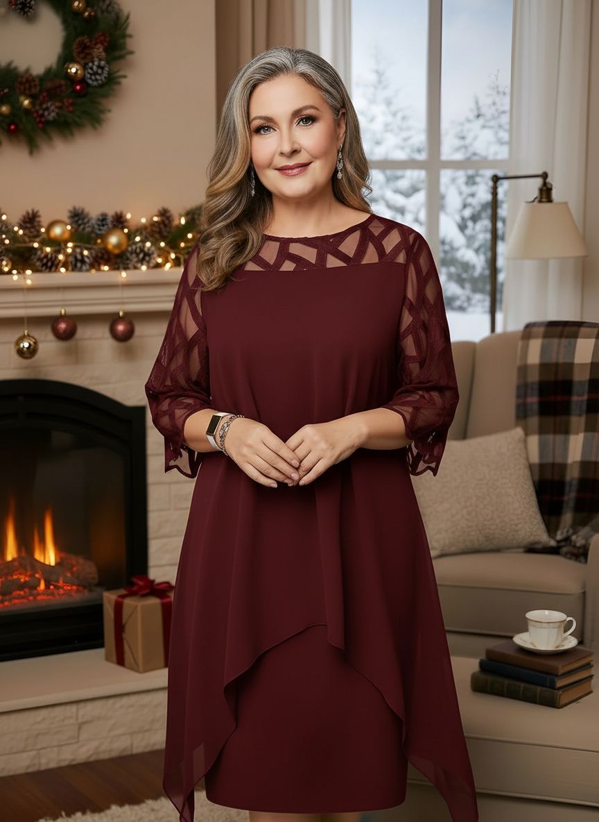 Contemporary Elegant lace dress for women | Josephine